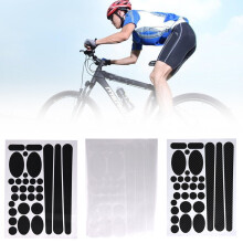 Zelfklevende vinylstickers voor fietsframes, luchtbelvrije pasvorm, verwijderbare beschermkussentjes zonder resten ter bescherming tegen slijtage