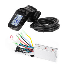 Motorcontroller met overbelastingsbeveiliging en lcd-display, geschikt voor e-bikes en elektrische scooters. Eenvoudige installatie en stabiele