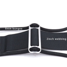 4X Cinto Tri-Glide para Mergulho Autônomo Sidemount BCD Fivela de Fixação Retentor de Corda Fivela de Fixação