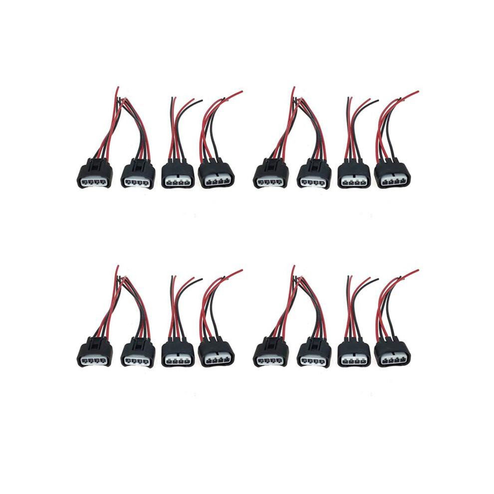 16Pcs Ignition Coil Female Connector Plug Harness Pigtail 2Azfe1zzfe For Hs250h Camry Rav4 6032696304418