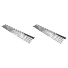 2X Macrame Fringe Comb Weaving Comb Stainless Steel for Brushing Through Long Hair Single Strand Cotton Cord