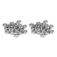 40 Piezas MR106-ZZ Rodamiento 6 x 10 x 3 mm Rodamiento de Bolas Blindado de Metal Prelubricado con Grasa Rodamiento Radial de Bolas