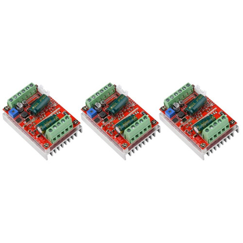 3X  6-60V 400W BLDC Three Phase  Brushless Motor Controller PWM Hall Motor Control Driver Board 12V 48V