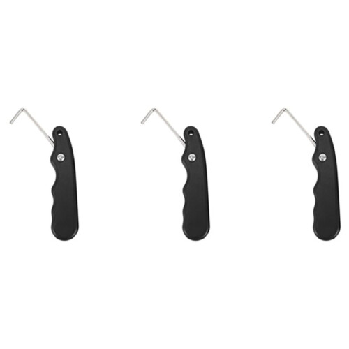 3X Universal Practical for Figure Roller with Extended Hook Durable Ice Hockey Puller Handle Skate Lace Tightener