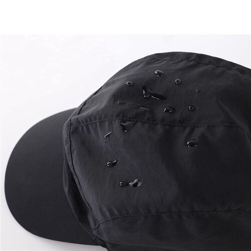 2X Wasserdichte Winter Mützen Warme Polyester Gefütterte Ohren Klappen Base  Mütze,Schwarz 2