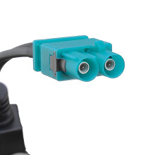 DWCX Radio FM-Antennenadapterkabel mit Verstärkerstecker, doppelter FAKRA-zu-DIN-Adapter für Mercedes