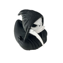 Einfache Horrorsense, Geistente, Halloween-Desktop-Dekoration, Ornamente, kreative Geschenke für Freunde, niedliche MINI-Sichel, schwarze Ente