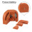 DIY Projects Double-side Drill Sharpener Drill Bit Grinding Tool Kitchen Slicer Sharpener Orange Color Versatile Sharpener 6