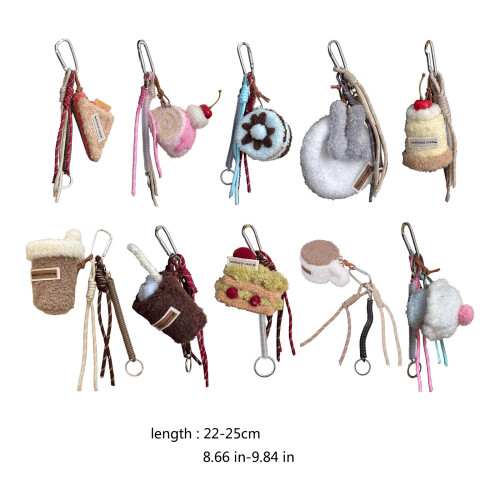 Stylish Afternoon Teas Dessert Keychain Handmade-coffee cup 2