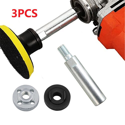 3pcs M10 Thread Arbor Connector Adapter Angle Grinder Polisher Lengthen Connecting Rod Multi-function Power Tool Accessories 1