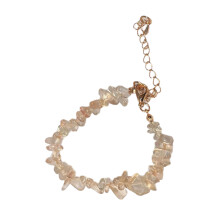 Bracelet en Tourmaline réglable pour femmes,-Beige transparent