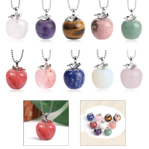 Apples Necklace Stone Texture Party and-watermelon crystal 2