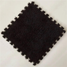 12pc Foam Puzzle Carpet Interlocking Carpet Tiles For Home Gym Playroom Bedroom Yoga Room Black