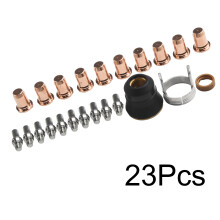 23 Stück Plasmaschneidbrenner Plasma-Schneidelektrode für PTM-60/IPT-60/IPTM-60/PT40/IPT-40/Serie Plasmaschneiden-Taschenlampe