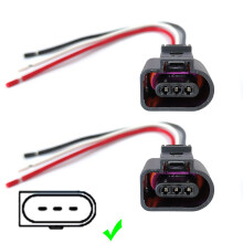 2 Stück für AUDI A1 A3 S3 A4 S4 A5 S5 A6 S6 A7 A8 S8 Q3 8U Q5 8R Q7 TT R8 Nockenwellenposition Nockensensorstecker 8K0973703