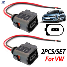 2 Stück für VW Caddy Golf Jetta Multivan Passat CC Sharan Tiguan Touran Transporter T5 ABS-Sensor Raddrehzahlstecker Verkabelung