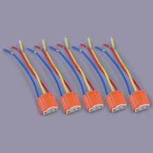 5Pcs H4 9003 HB2 Universal Car Truck Boat Marine Ceramic Scheinwerfer Weiblicher Pigtail-Stecker Stecker Adapter Steckdosen