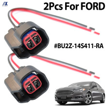 2 Stück für Ford Focus Kuga Transit Tourneo Connect Galaxy Grand S-Max ABS-Sensor Raddrehzahlanschluss Steckerverkabelung BU2Z-14S411-RA