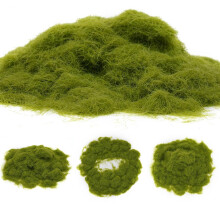Nylon Kunstgras Modelleisenbahn Rasen Gras Pulvergrüne Landschaft 30g 3mm Nylon Gras Modellbau-Hobby Bastelzubehör