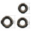 Men'S Rubber Cock Ring Three Ring Set Soft Rubber Material 2
