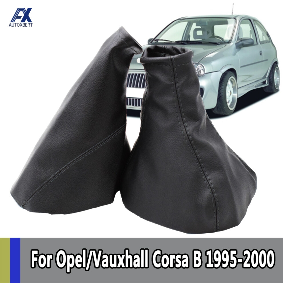Leather Handbrake Gear Gaiter Shift Gaitor Cover For Opel/Vauxhall Corsa B /Astra F/Combo Accessories Auto Decoration 6935161450279