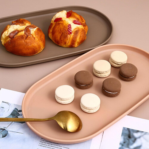 Stackable Fruit Dessert Tray for Kitchen Storage, MultiFunction Bread and Snack Organizer 1