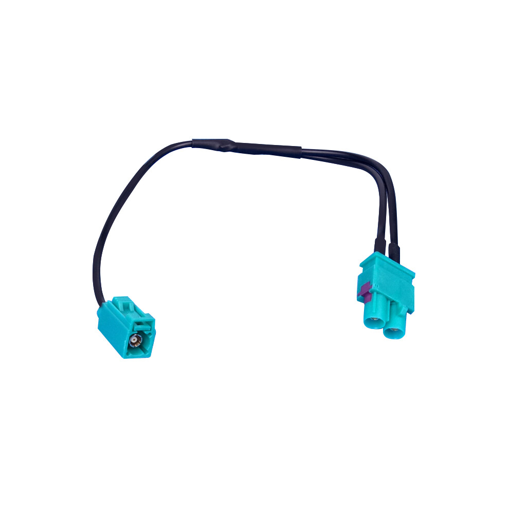 1Pc 2 To 1 Double Fakra Radio Antenna Adapter Rns Rcd 510 310 315 210 To Rcd330 Fit For Vw 6935161448955