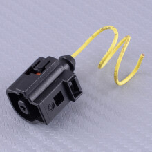 DWCX 1J0973081 1-poliger Stecker Öldrucksensor Steckdose Kabelbaum-Adapter passt für VW Golf Jetta