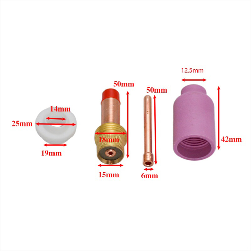 10Pcs For For Tig Gas Lens Accessory Kit For Wp17 18 26 For For Tig Torch Includes Gas Lens Collets Nozzles Insulator 6935161442823