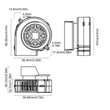 Ersatz-Luftbläse 12V 06A für aufblasbare Gartendekorationen, die zu Weihnachten und Thanksgiving draußen verwendet werden