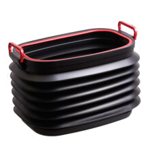 Foldable Camping Bucket Large Capacity with Ergonomic Handles for Fishing Hiking Boating
