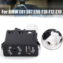 Autoarmaturenbrett Flush Mount USB AUX Eingangsanschluss 84109237653 für BMW E81 E87 E90 F10 F12 E70 E82 F10 für MINI Clubman R55 Cabrio N