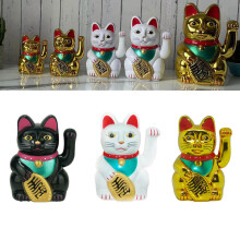 Lucky Cat Ornament Chinesisches Lucky Cat Dekor Lucky Cat elektrisch winkende Lucky Cats Kasseeröffnungsgeschenk für Glück