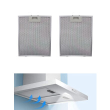 2PCS afzuigkapfilters Fornuis Metalen gaas Afzuigfilter Universele 5 lagen Aluminized Vetfilter Keukenaccessoires