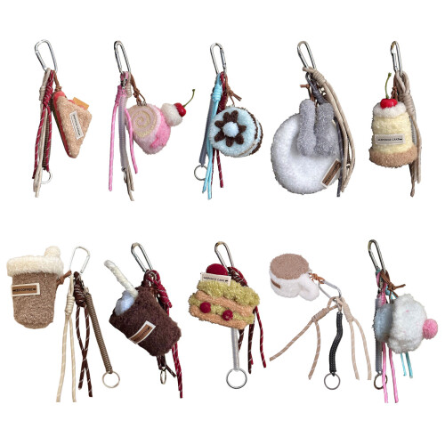 Stylish Afternoon Teas Dessert Keychain Handmade-coffee cup 1