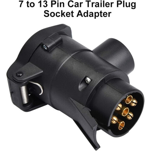 Adaptable Trailer Plug, Universal Fitment For Secure Electronic Lights Connection Easy to Use 2
