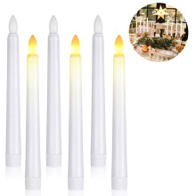 Safe for Children Pets Flameless Window Candles, Battery Operated Decorative Tapers, Wireless Remote Control with Dimmer Function, Smokeless