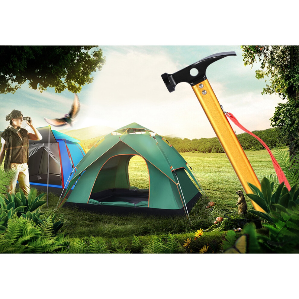 Ideal For Tougher Ground, Aluminum Camping Hammer, High-Quality Materials, Multi-Functional Tent Stake Hammer, Portable Camp Stake Mallet For Outdoor 9048212520191