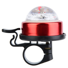 Campanello per bicicletta da manubrio, con bussola in metallo, suono forte, nitido e chiaro, accessorio per clacson da bici, perfetto per mountain