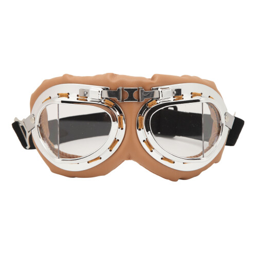 Staubdichte Motorradbrille mit transparentem Glas, stoß- und sandresistent 1