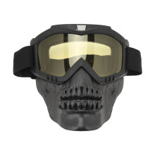 Skull Motorradbrille für Motocross, ATV, Offroad, Gelb, 150 g