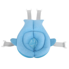 Baby Bath Cushion Blue | Soft Breathable Floating Support Mat