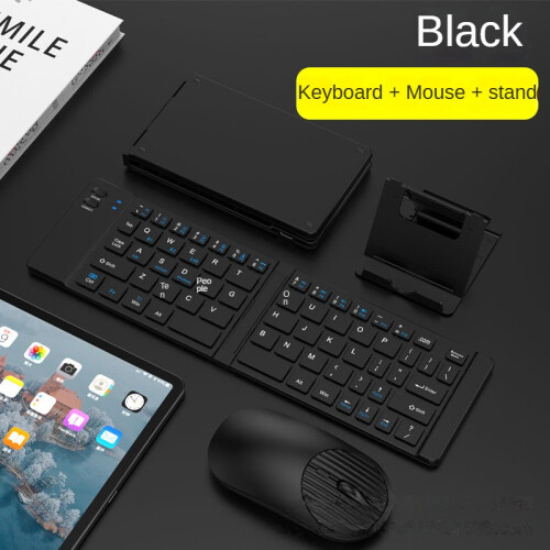 (Black suit) Folding keypad dual-mode Bluetooth type-c