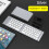 (Silver single keyboard) Folding keypad dual-mode Bluetooth type-c 1