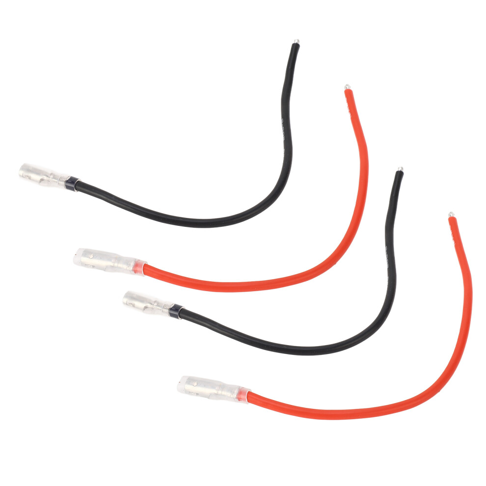 10Pcs Rc Motor Cables 4Mm Banana Connectors 16Awg Silicone Wire Black Red 9331369155430