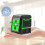 Self-Leveling Laser Level Green Cross Lines, IP54 Waterproof, Includes Tripod and Wall Bracket 5