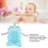 Blue Baby Bath Tub Seat Cushion 3D Mesh Fabric 4