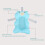Blue Baby Bath Tub Seat Cushion 3D Mesh Fabric 3