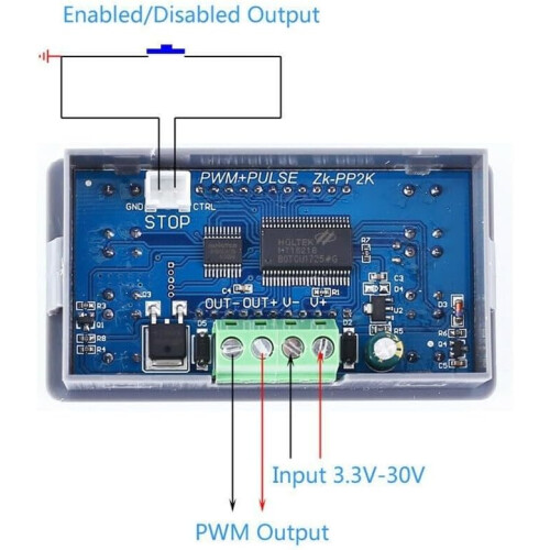 ZKPP2K PWM Pulse Generator Adjustable Driver Wide Voltage Input for Various Load Compatibility 2