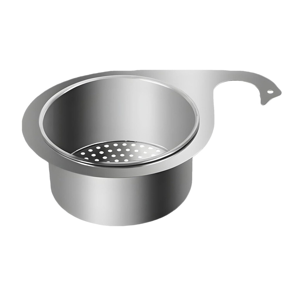 Kitchen Sink Strainer Stainless Steel Swan Shape Basket Fast Drain Spacesaving For Fruits Vegetables 24X14x8cm 9382693727213